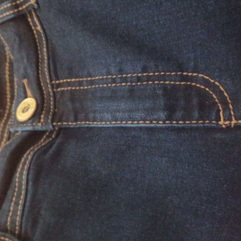 INC Skinny Leg Curvy Fit Sz. 12 Dark Blue Ankle Jeans. Rise 10".L.25" - Picture 4 of 6